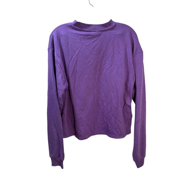 H&M Purple Crew Neck Sweatshirt US 20 - Picture 5 of 6